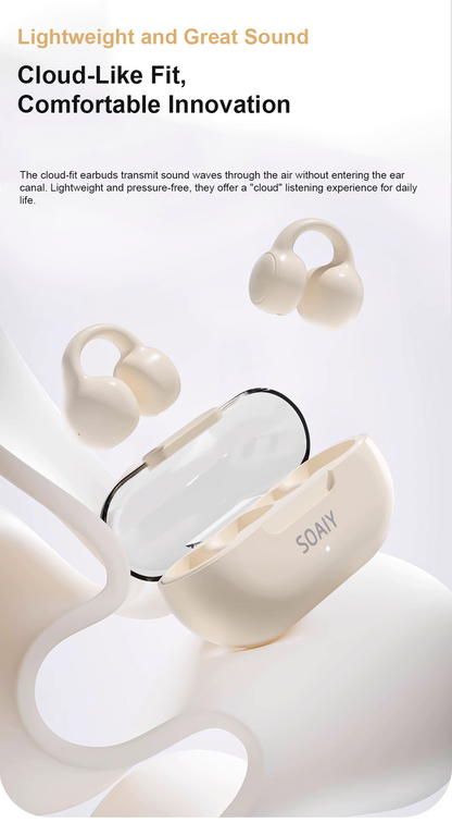 SOAIY GK9  Ear-Clip Style Open-Ear Bone Conduction Headphones